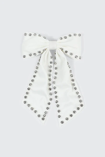 Barrette boucle avec cristaux