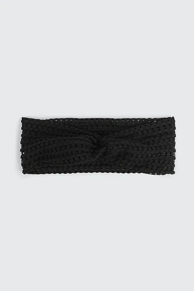 Ardene Open Mesh Knotted Headwrap in