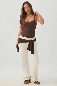 Justaucorps à bretelles spaghetti ajustables