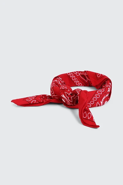 Ardene Red Paisley Bandana | Polyester