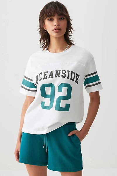 Ardene MADESOFT Fleece Midi Sweatshorts in Aquamarine Green | Size | Polyester/Cotton