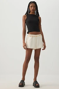 Short à taille mi-haute dentelle