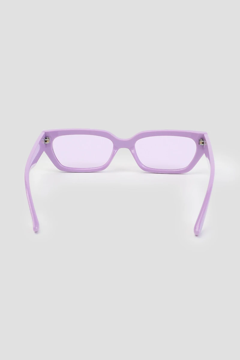 Lunettes de soleil œil de chat rectangulaires