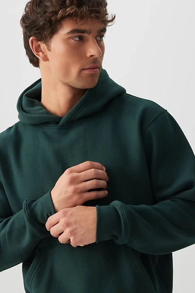 Ardene Man Solid Hoodie For Men in Dark | Size | Polyester/Cotton | Fleece-Lined