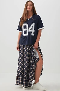 T-shirt football ample en maille filet