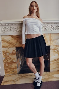 Ardene Micro Circle Skirt with Side Ties in | Size | 100% Cotton