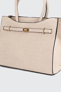 Sac fourre-tout embossé croco