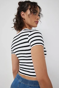 T-shirt col V ultracourt