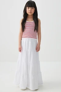 Camisole imprimée à bordure frisons