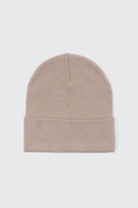 Ardene Super Soft Solid Beanie in Beige | Polyester/Elastane