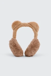 Ardene Bear Earmuffs in Brown | Polyester