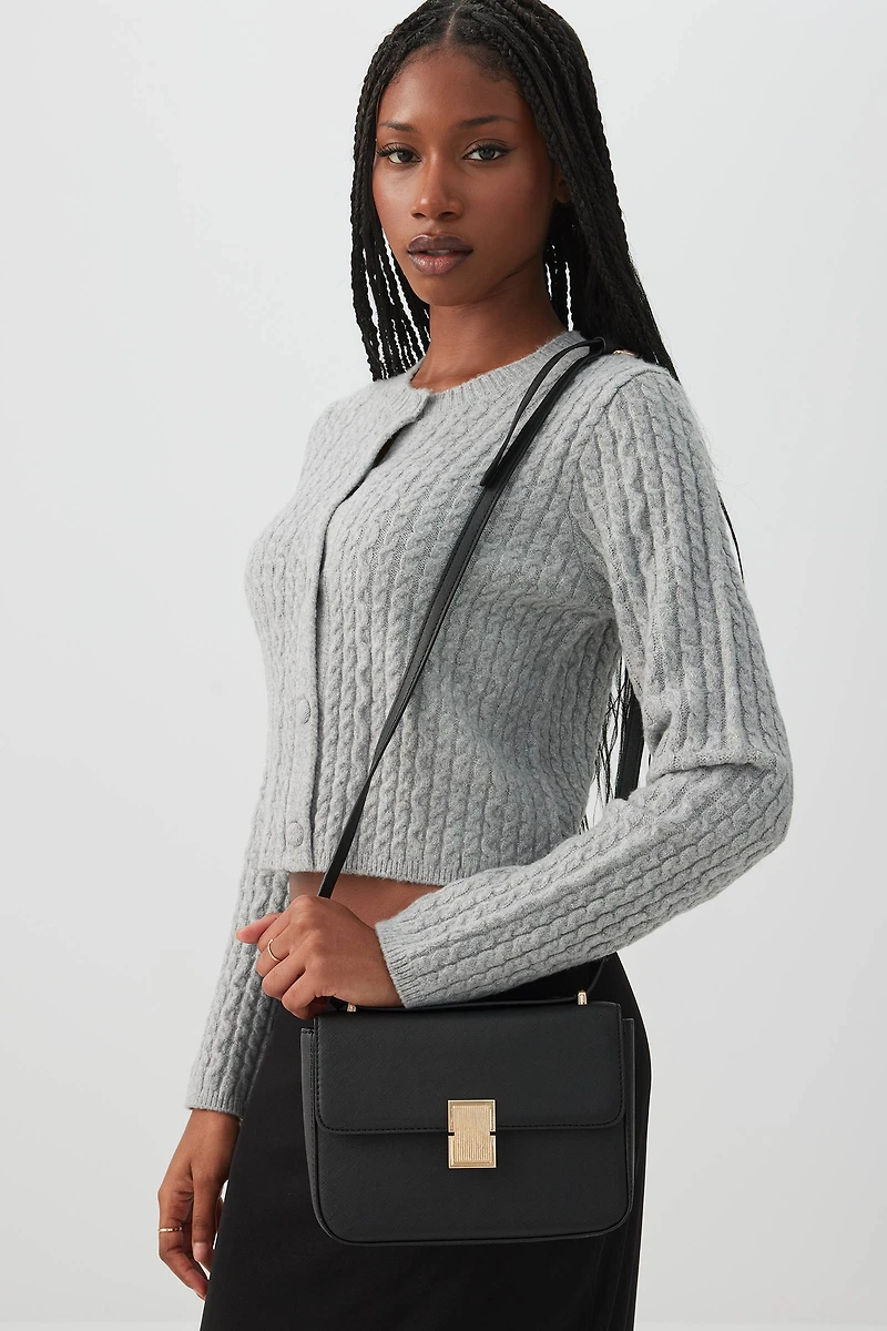 Sac bandoulière en faux cuir