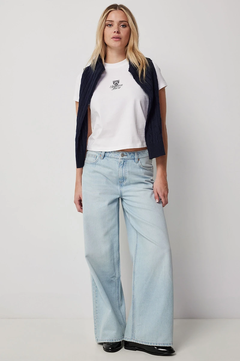 T-shirt court graphique