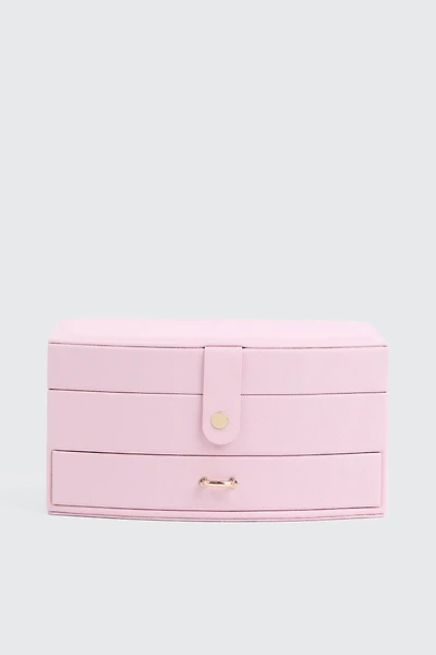 Ardene Two-Layer Jewelry Box in Light Pink