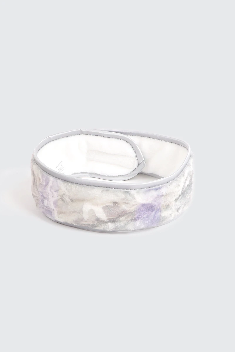 Ardene Foliage Spa headband in Light Grey | Polyester/Elastane