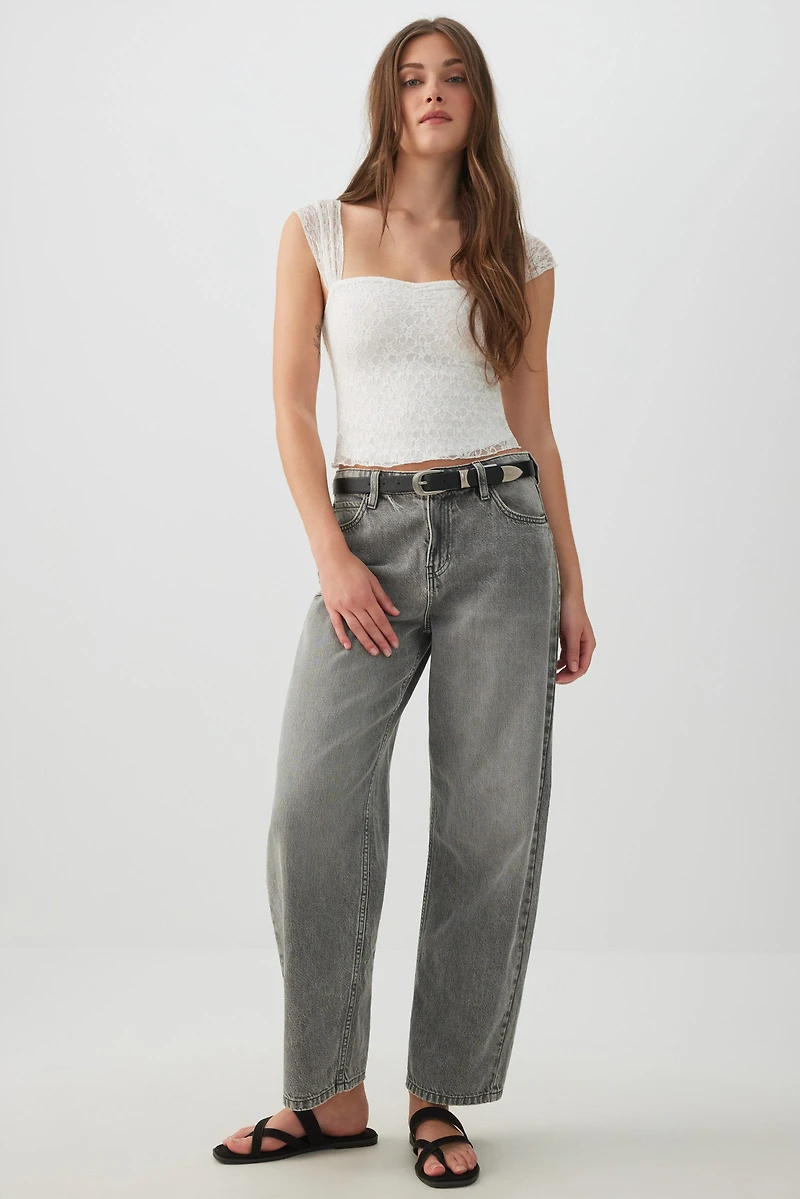 Haut en dentelle fronc