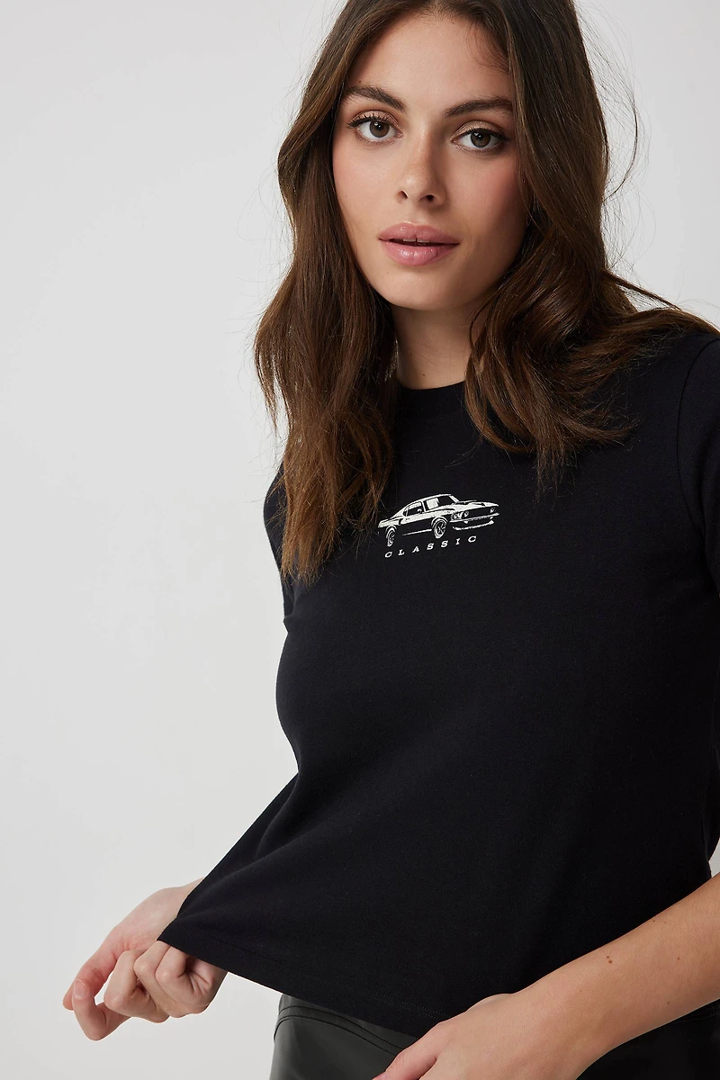 T-shirt court graphique