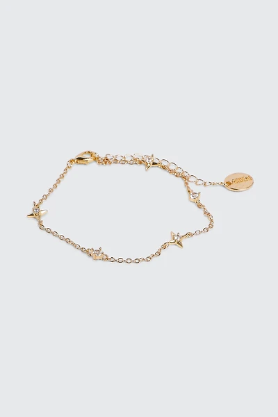 Ardene 14K Gold Plated Star Bracelet