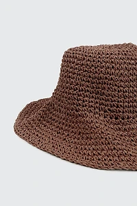 Chapeau de pêche en paille