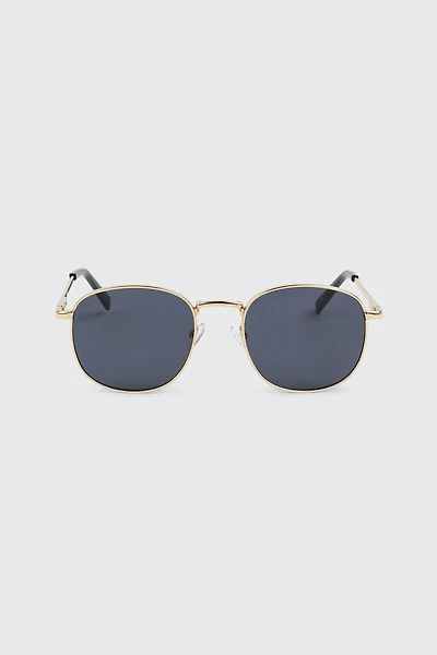 Ardene Round Sunglasses in Gold