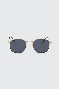 Ardene Round Sunglasses in Gold