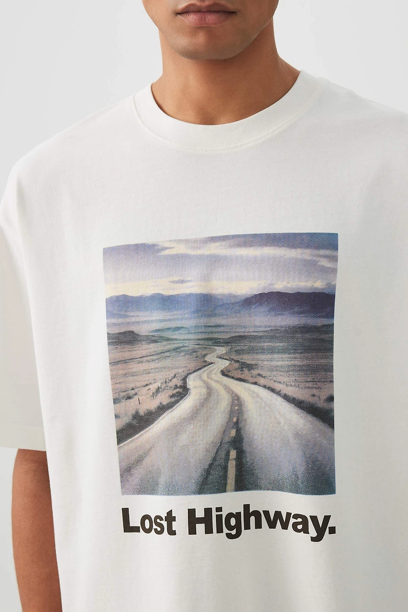 T-shirt carré graphique