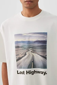 T-shirt carré graphique