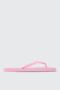 Ardene Square Toe Flip-Flops Sandals in Light Pink | Size | Eco-Conscious