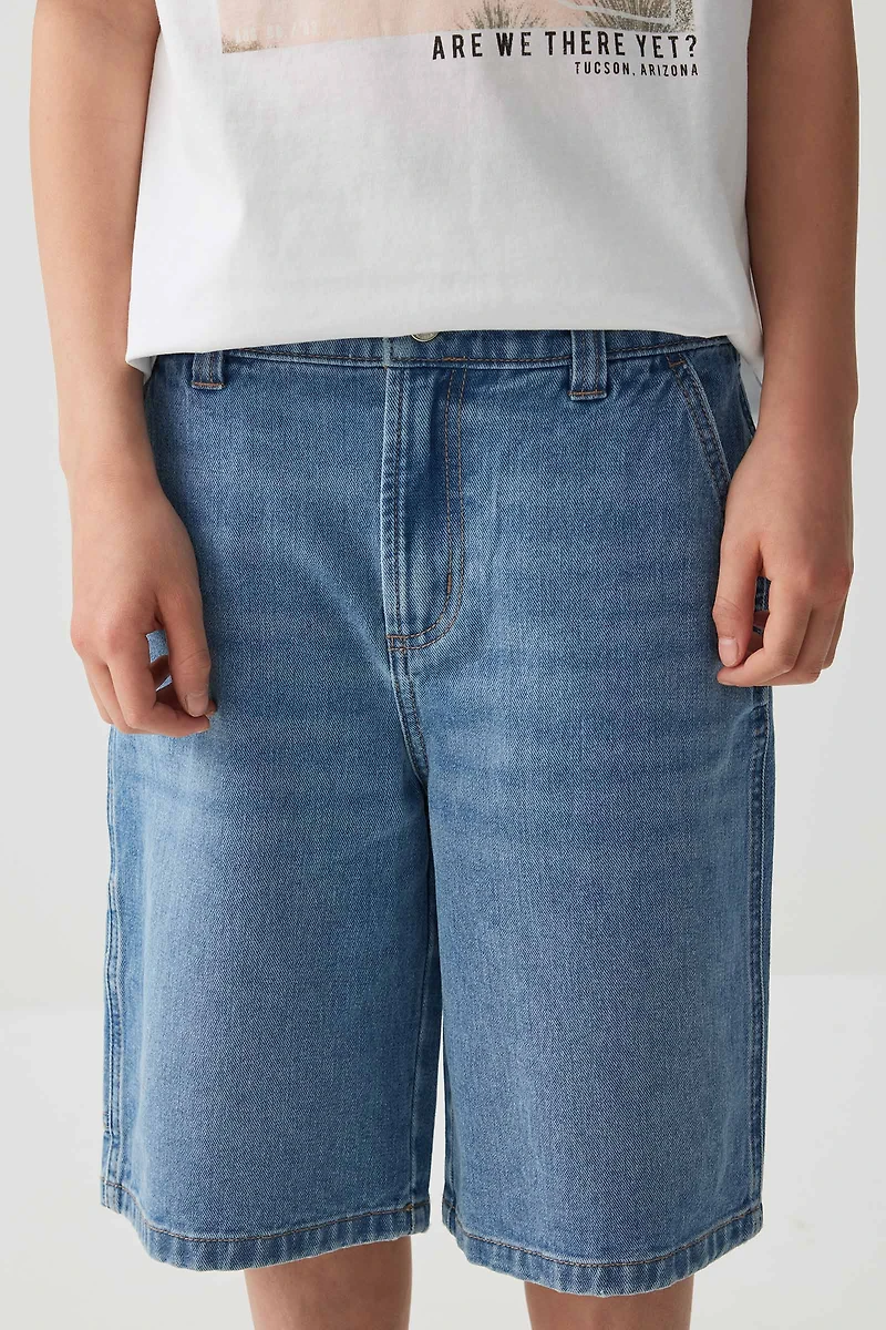 Bermuda menuisier en denim