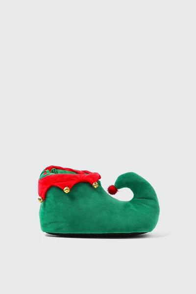 Ardene Kids Elf Boot Slippers for Kids in Green | Size | Eco-Conscious
