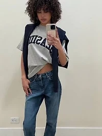 Chandail à col bateau rayé