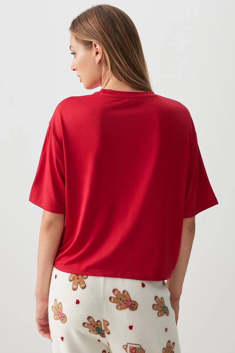 Haut de pyjama en tissu HUSHKNIT