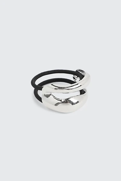 Ardene Silver Tone Metal Cuff Hair Tie