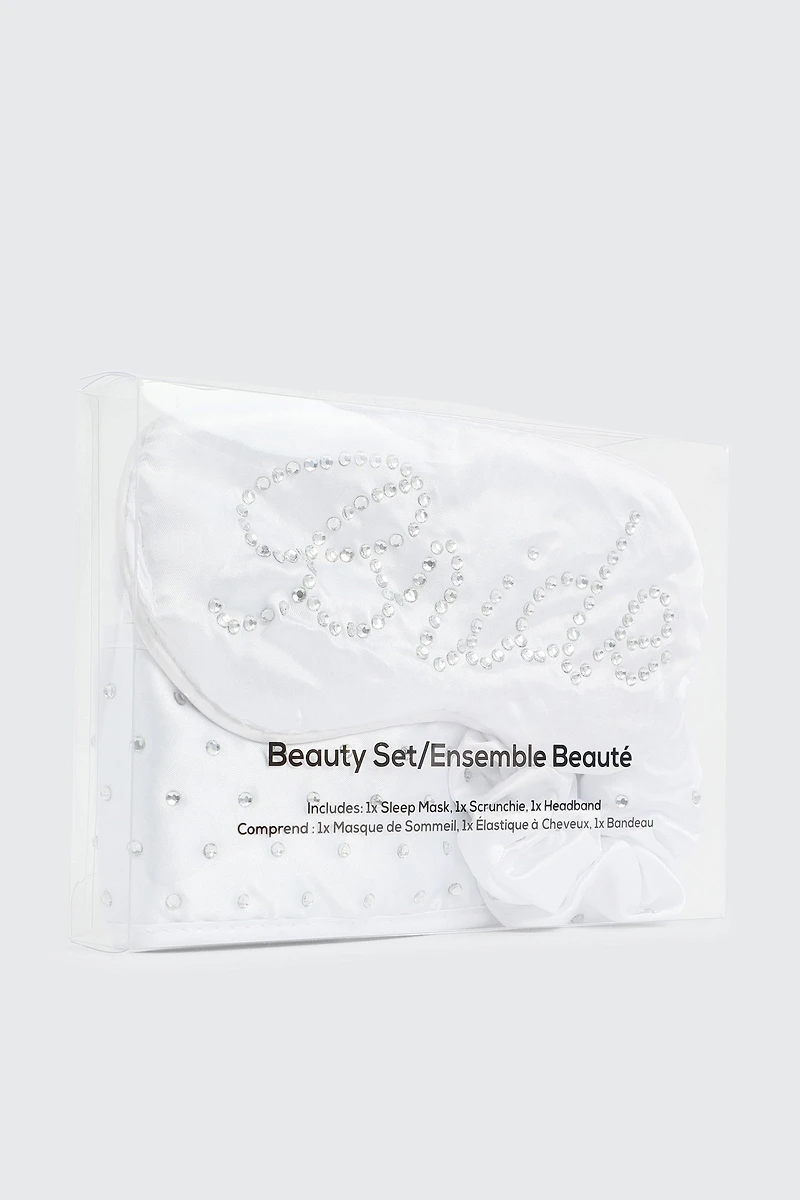 Ardene Bridal Spa Set in White