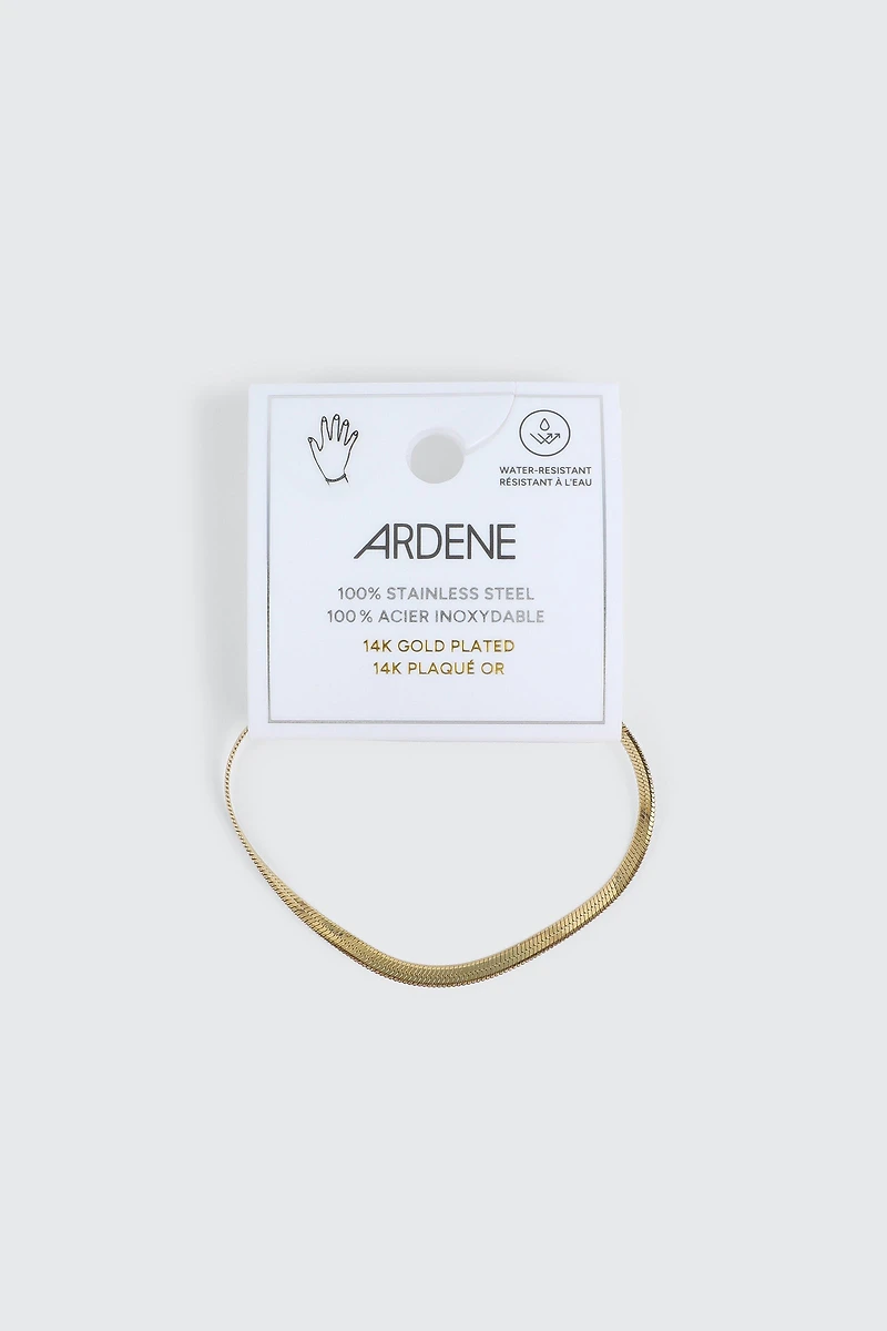 Bracelet en maille anglaise en acier inoxydable