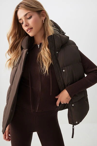 Ardene The Everyday Puff Vest in Chestnut | Size | Polyester