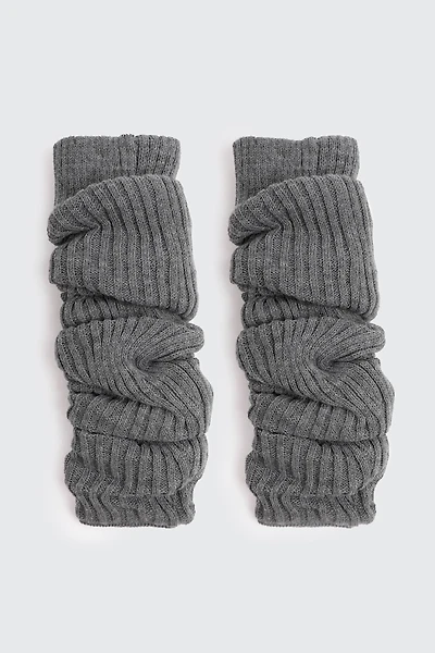 Ardene Over-the-Knee Leg Warmers in Grey | 100% Acrylic