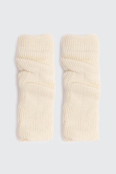 Ardene Stirrup Leg Warmers in Off-White