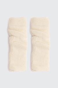 Ardene Stirrup Leg Warmers in Off-White