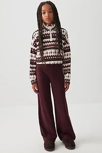 Ardene Kids Polar Fleece Wide Leg Pants in | Size | Polyester/Elastane