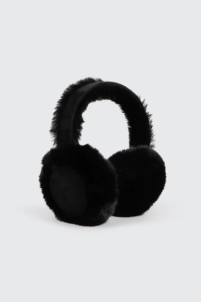 Ardene Faux Fur Earmuffs in | Polyester/Faux Suede