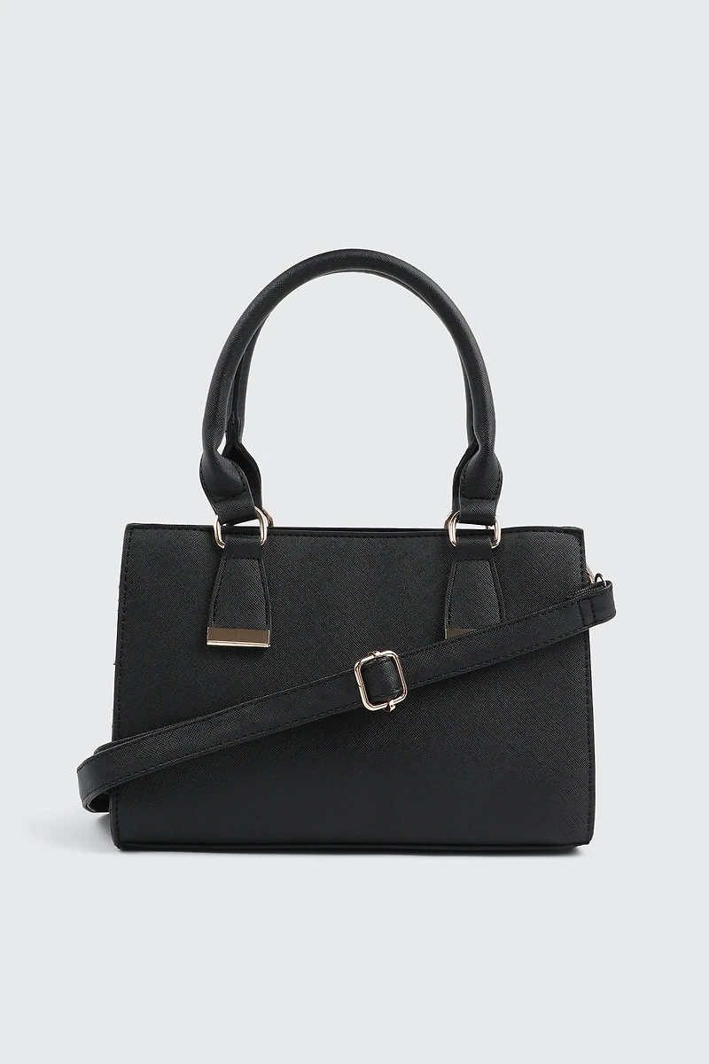 Ardene Faux Leather Structured Handbag in | Faux Leather/Polyester | Eco-Conscious