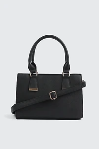 Ardene Faux Leather Structured Handbag in | Faux Leather/Polyester | Eco-Conscious