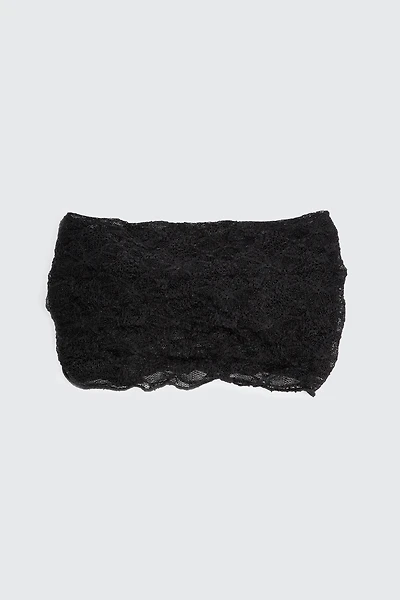 Ardene Lace Headwrap in Black | Polyester