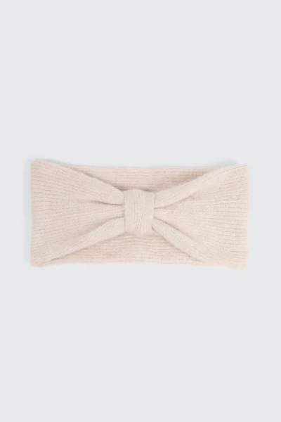 Ardene Knotted Headband in Off-White | Polyester/Nylon/Elastane