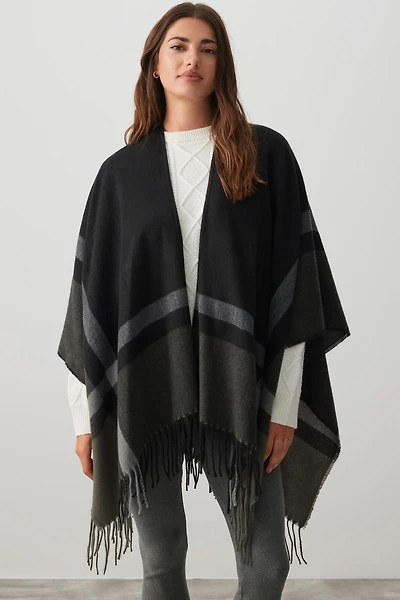 Ardene Shawl with Fringes in | Polyester