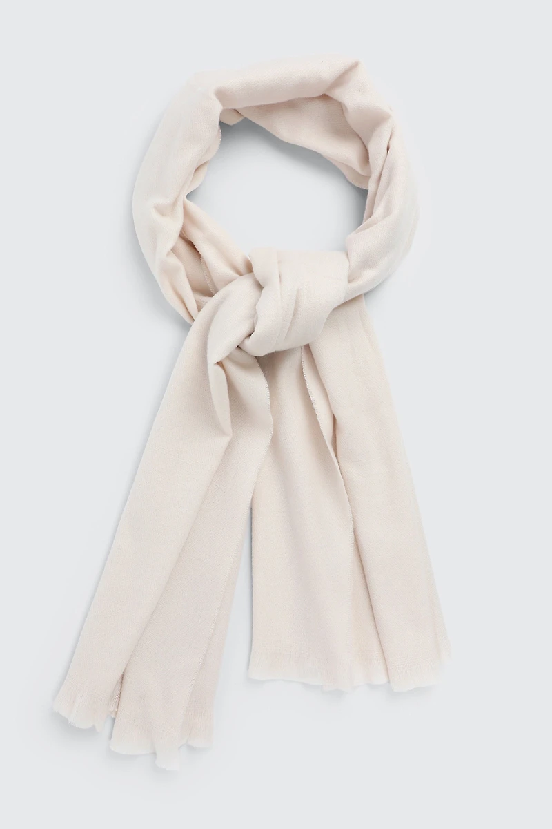 Ardene Super Soft Lightweight Scarf in Off-White | Polyester
