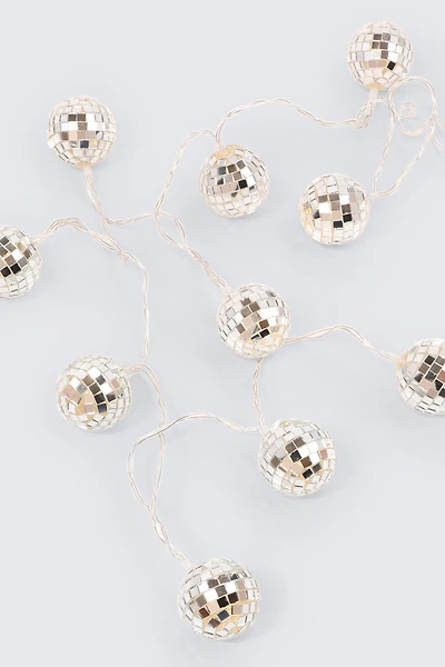 Ardene Disco Ball String Lights in Silver