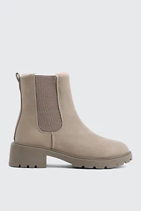 Ardene Warm-Lined Chelsea Boots in Beige | Size | Eco-Conscious