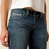 R.E.A.L. Mid Rise Stretch Whipstitch Boot Cut Jean